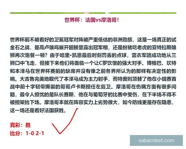世界杯赛事分析与精准体育竞猜预测全攻略指南